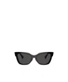 Miu Miu Logo Sunglasses In Black