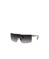 Miu Miu Logo Sunglasses In Black