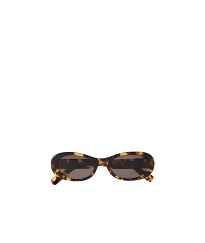 Miu Miu Logo Sunglasses In Black