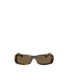 Miu Miu Womens Brown Mu 08zs Rectangle-frame Acetate Sunglasses In Brown