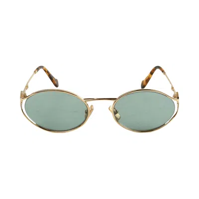 Pre-owned Miu Miu Logo Sunglasses 'gold' | Women's Size Onesize