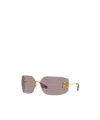 Miu Miu Logo Sunglasses In Gray