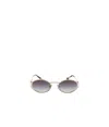Miu Miu Logo Sunglasses In Gray