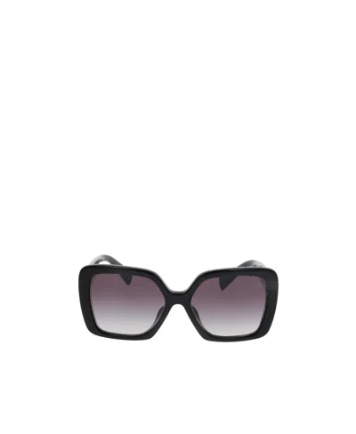 Miu Miu Logo Sunglasses In Gray