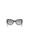 Miu Miu Logo Sunglasses In Gray