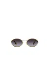 Miu Miu Logo Sunglasses In Gray