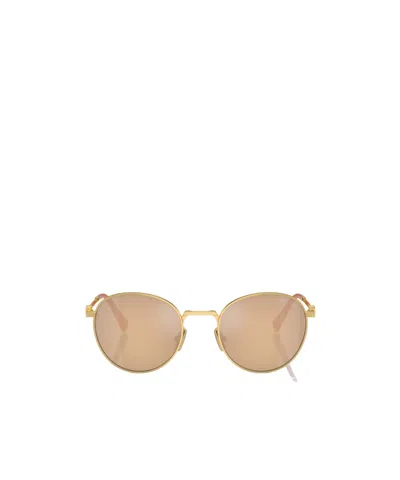 Miu Miu Eyewear Round-frame Sunglasses In Gold