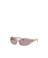Miu Miu Sonnenbrille Mit Geometrischem Gestell In Nude