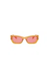 Miu Miu Women's Miu Mu 09ws 12t1d0 Sunglasses In Orange