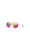 Miu Miu Logo Sunglasses In Pink