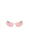 Miu Miu Rectangular Sunglasses In Pink