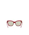 Miu Miu Logo Sunglasses In White