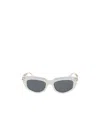 Miu Miu Logo Sunglasses In White