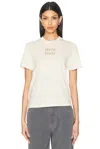 Miu Miu Klassisches T-shirt In Natural