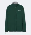 Miu Miu Logo Technical Jacket In Green