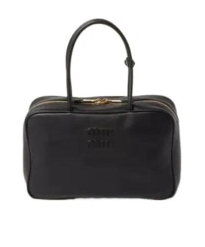 Miu Miu Logo Tote Bag