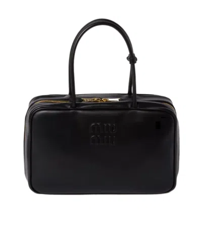 Miu Miu Logo Tote Bag