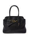 Miu Miu Logo Tote Bag In Black