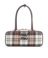 Miu Miu Logo Tote Bag In White