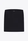 Miu Miu Logo Tube Top In Black