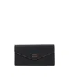 Miu Miu Logo Wallet In Black
