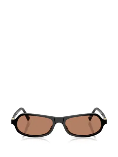 Miu Miu Logo-detail Sunglasses In Black