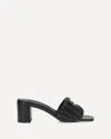 Miu Miu Logoed Sandals In Black