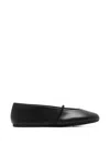 Miu Miu Logo-embossed Elasticated-strap Ballet Flats In Multi