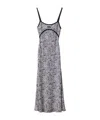 Miu Miu Floral Print Maxi Dress With Spaghetti Straps In Multi