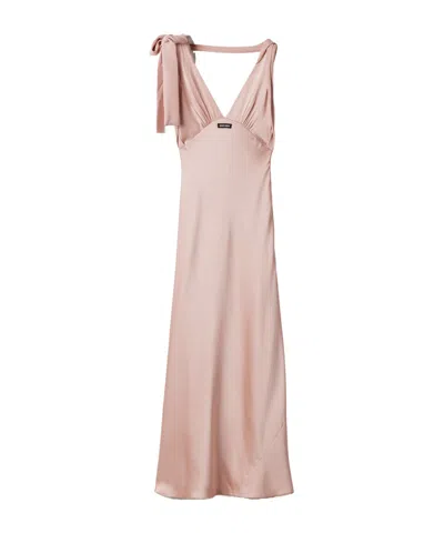 MIU MIU LONG SATIN DRESS