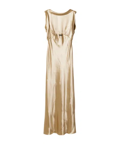MIU MIU LONG SATIN DRESS