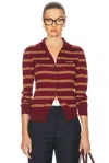Miu Miu Cardigan Aus Kaschmir Und Seide In Amaranto