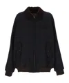 Miu Miu Cord-collar Checked Jacket In Black