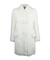 Miu Miu Long Sleeve Coat In White