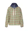 Miu Miu Long Sleeve Cotton Coat In Multi