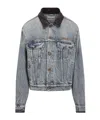 Miu Miu Long Sleeve Denim Jacket In Blue