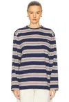 Miu Miu Woman Multicolor T-shirts & Tank Tops In Blue