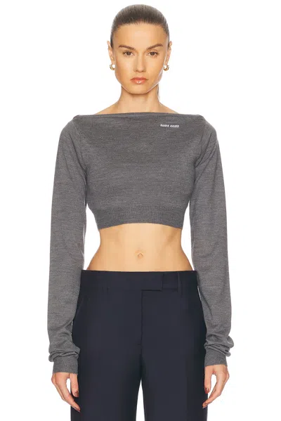 MIU MIU LONG SLEEVE TOP