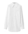 Miu Miu Long-sleeved Buttoned Shirt In White