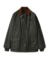 Miu Miu Resin-finish Poplin Caban Jacket In Black