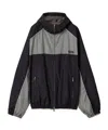 Miu Miu Recycled Nylon Windbreaker Jacket In Black