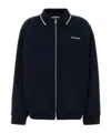 Miu Miu Piquet Jacket With Ribbed Cuffs And Hem In Blue