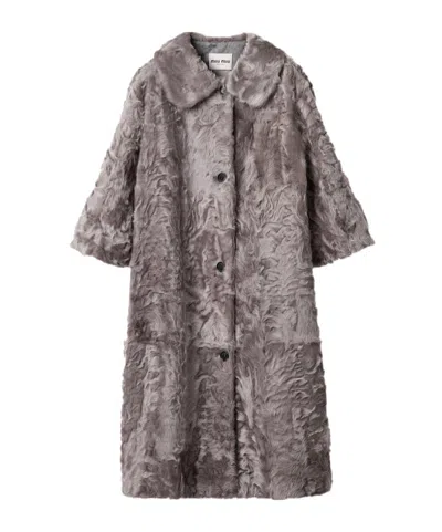 MIU MIU CHEKIANG LAMBSKIN COAT