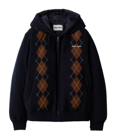 MIU MIU LONG-SLEEVED COTTON JACKET