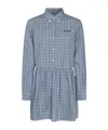 Miu Miu Long-sleeved Dress In Gray