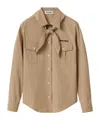 MIU MIU POPLIN SHIRT WITH NECKERCHIEF
