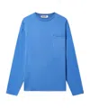 Miu Miu Long-sleeved T-shirt In Blue