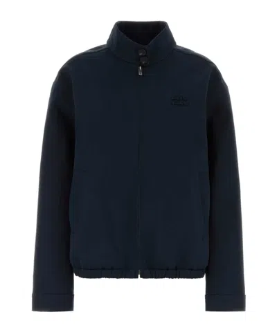 Miu Miu Long-sleeve Casual Jacket In Blue