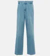 Miu Miu Low-rise Wide-leg Jeans In Blue