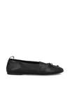Miu Miu Nappa Ballerinas Bow Detail Flat Sole In Black